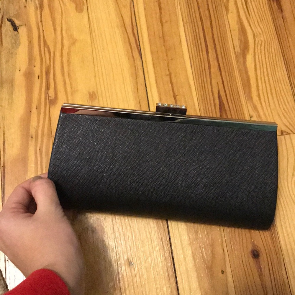 Black evening clutch
